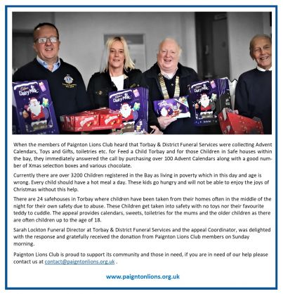 Advent Calendar Chocolates donation